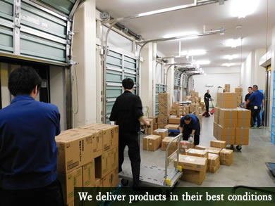 We deliver products in their best conditions